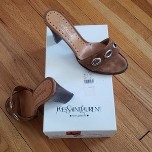 Yves Saint Laurent sling sandals